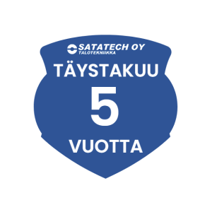 Viiden (5) vuoden täystakuu lämpöpumpulle / Satatech lisätakuu